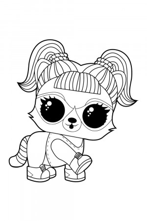 Pony Pretty Girl LOL Pets coloring page ...