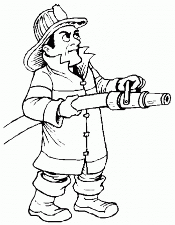 Printable Firefighter Coloring Pages | Coloring Me