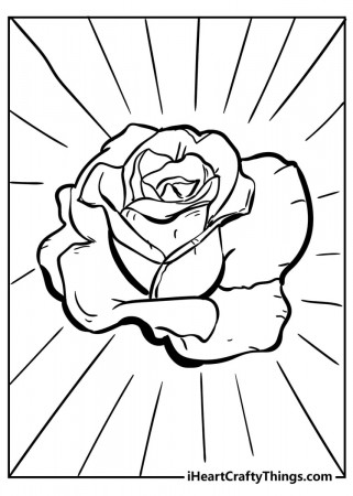 Rose Coloring Pages - Original And 100% Free (2023)