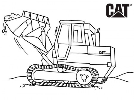 Bulldozer to Color Coloring Page - Free Printable Coloring Pages for Kids