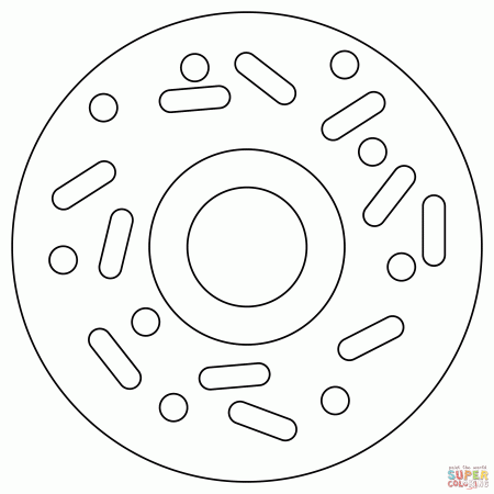 Bagel coloring page | Free Printable Coloring Pages