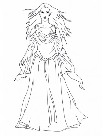 Arwen Coloring Pages - The Lord of the Rings Coloring Pages - Coloring Pages  For Kids And Adults