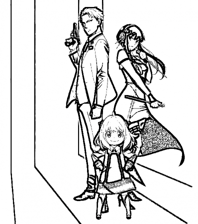 Spy x Family Anime Coloring Pages - Spy x Family Coloring Pages - Coloring  Pages For Kids And Adults