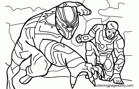 Black Panther Coloring Pages - Coloring Pages For Kids And Adults