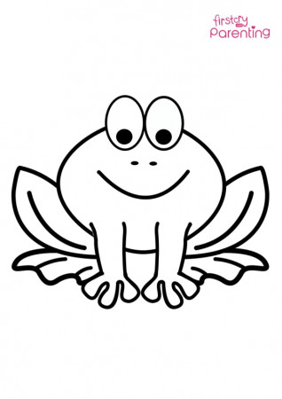 Easy Printable Frog Coloring Pages for Kids
