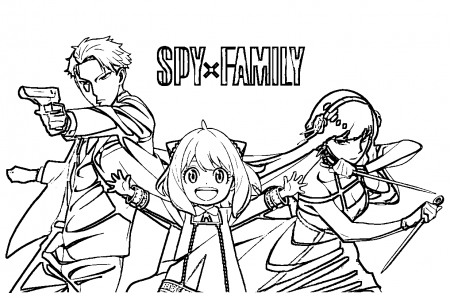 Free Printable Spy x Family Coloring Pages - Spy x Family Coloring Pages - Coloring  Pages For Kids And Adults