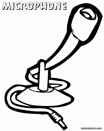 Microphone coloring pages | Coloring pages to download and print