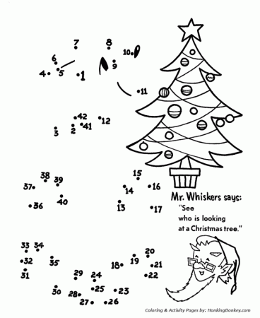 Christmas dot-to-dot Activity Sheet - Santa Activity Sheet 
