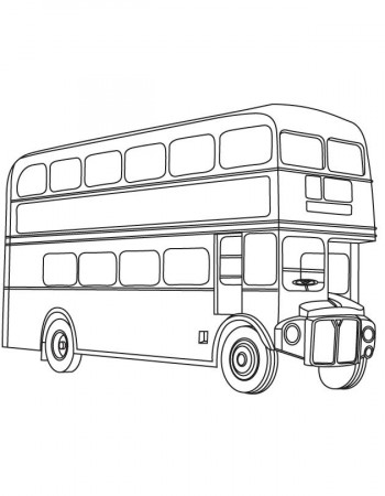London double decker bus coloring page | Download Free London double decker  bus coloring page for kids | Best Coloring Pages