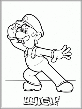 Luigi Friends Mario Bros Coloring Pages New Coloring Pages 26012 