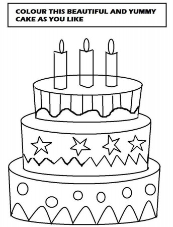 big cake printable coloring pages | Coloring Pages