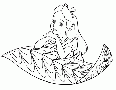 Alice In Wonderland Coloring Book | Coloring Page HQ