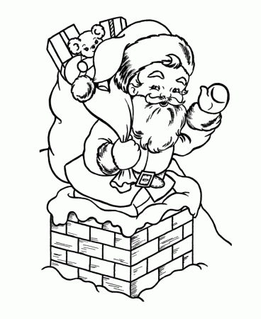 BlueBonkers : Santa Claus Coloring pages - 13
