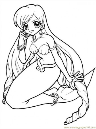 Coloring Pages Mermaid01 (Cartoons > The Little Mermaid) - free 
