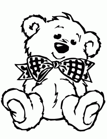 cute teddy bear coloring page | Kid stuff
