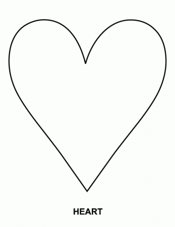 Heart coloring page | Download Free Heart coloring page for kids 