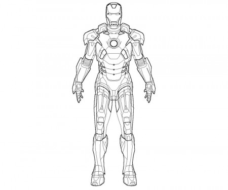 4 Iron Man Coloring Page