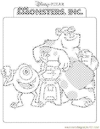 Coloring Pages Monsters Inc Coloring Page 20 (Cartoons > Monsters 