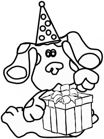 Blue's Clues Colouring Page