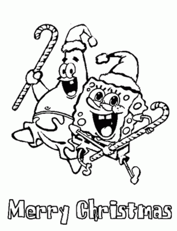 spongebob and patrick christmas coloring pages : New Coloring Pages