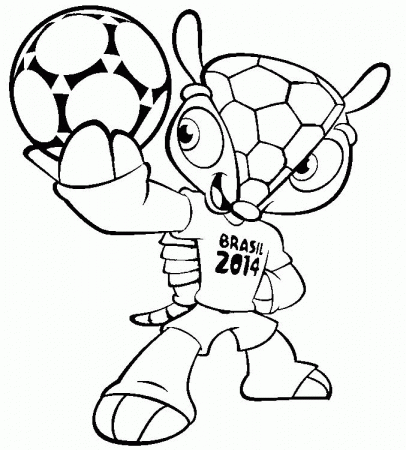 FIFA World Cup 2014 Coloring page | school