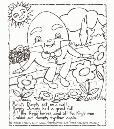 Humpty Dumpty coloring page :) (2012) | Daycare ideas come to life! |…
