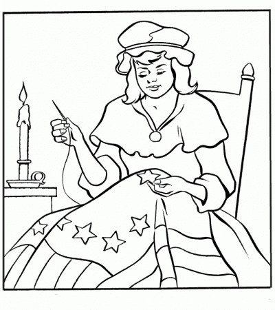Photos Of Betsy Ross The Public Figure Coloring Pages - Figure 