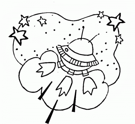 Free Printable Spaceship Coloring Pages For Kids
