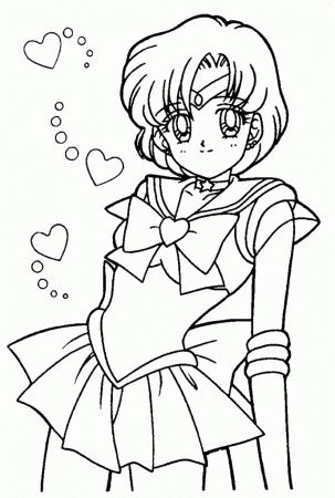 Easy Super Sailor Mercury Coloring Page By Sailortwilight Dbzdb 
