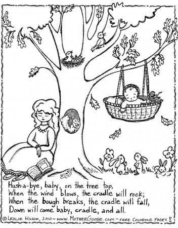Nursery Rhymes Coloring Pages | Coloring Pages