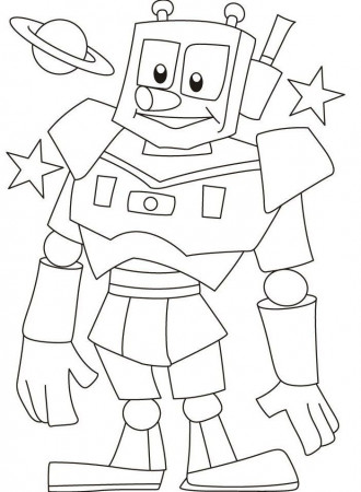 Robots Are Cute And The Packed Coloring Pages - Robot Coloring 