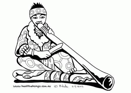 didgeridoo Colouring Pages