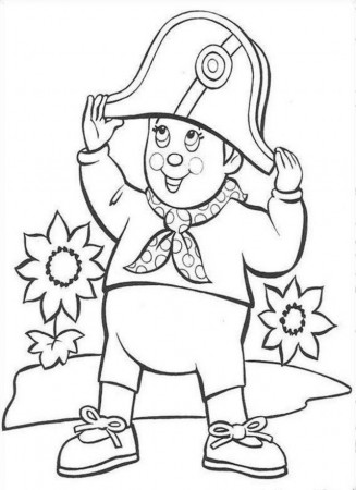 Print Or Download Noddy Free Printable Coloring Pages No 22 292988 