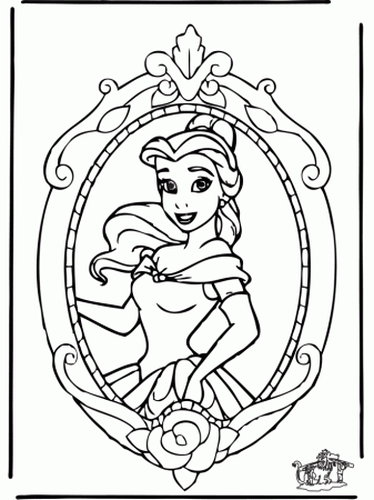 Princess Belle Coloring Pages - Free Printable Coloring Pages 