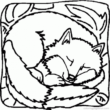 fox and monster logo Colouring Pages (page 3)