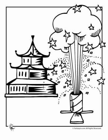 fantasy jr chinese new year fireworks coloring page