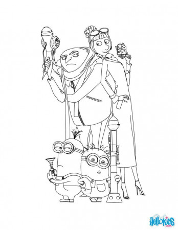 DESPICABLE ME 2 coloring page | Claire's Birthday
