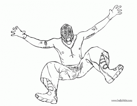 Wwe Rey Mysterio Coloring Pages | 99coloring.com