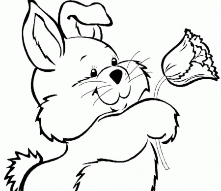 Easter Bunny Coloring Pages To Print | Printable Coloring Pages 