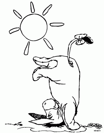 Winnie The Pooh And Eeyore Coloring Pages Images & Pictures - Becuo