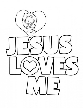 Jesus Loves me Colouring Pages
