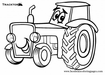 Tractor Coloring Pages For Kids #3631 Wallpaper | Fullcoloring.com