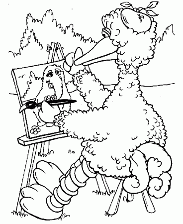 Sesame Street Coloring Pages Painting | Free Printable Coloring Pages