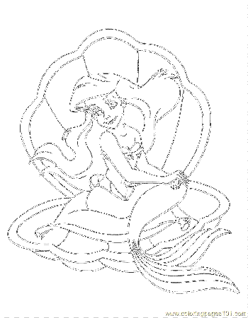 Coloring Pages Mermaid Ariel30 (Cartoons > The Little Mermaid 