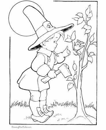 Free Thanksgiving Coloring Pictures 007
