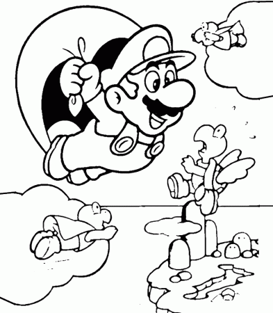 Coloring Pages For Kids Mario