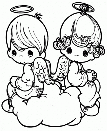 Valentine's day Precious moments coloring pages | kids coloring 
