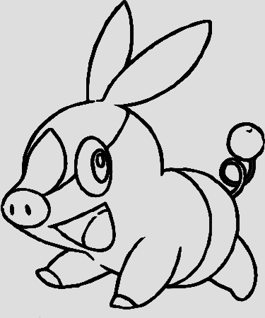 of tepig the pokemon Colouring Pages