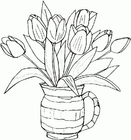 Free Printable Flower Coloring Pages | Printable Coloring Pages