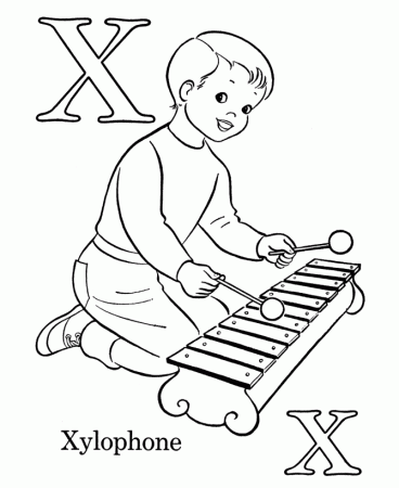 Letter X Coloring Page Images & Pictures - Becuo